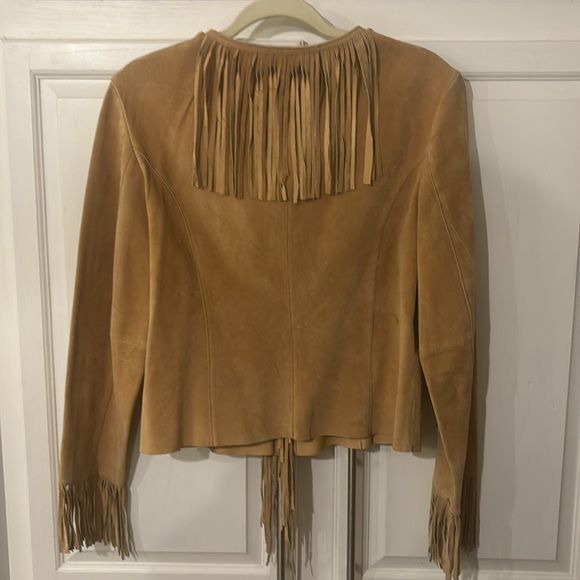 Mixit Fringe Suede/Leather Fringe Jacket size Large 😘 - Picture 7 of 12
